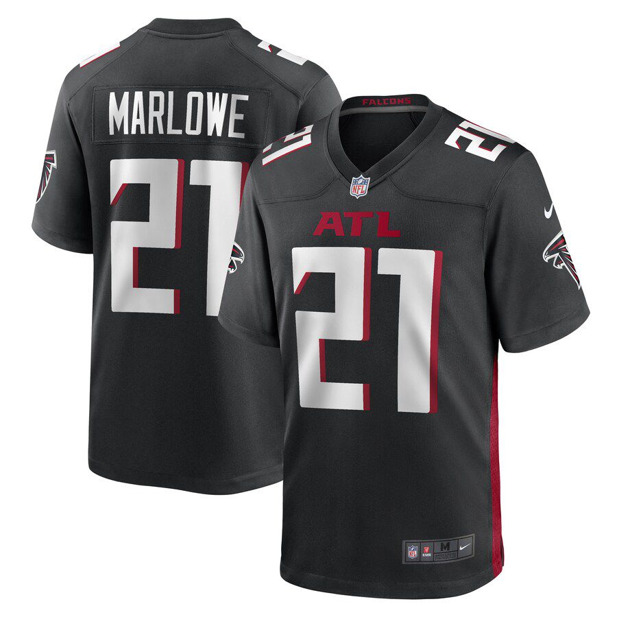 Men Atlanta Falcons 21 Dean Marlowe Nike Black Game Player NFL Jersey